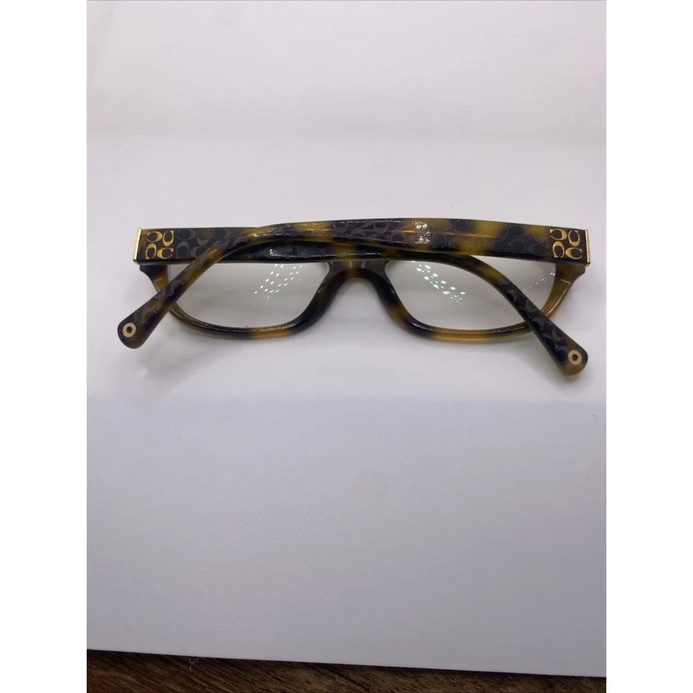 Coach Eyeglasses FRAMES ONLY HC 6002 Cecilia 51-16-135 Brown Tortoise Green 373